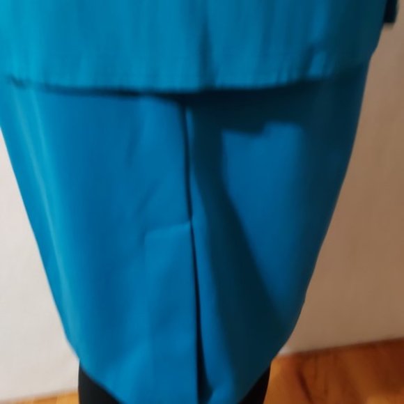 GEORGE TEAL STAR PENCIL SKIRT W/FLY AWAY CARDIGAN SET SIZE 4 NWT - Picture 5 of 15